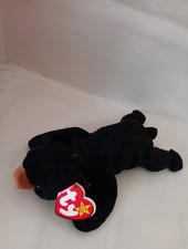 Ty Beanie Baby Blackie The Bear Plush Toy
