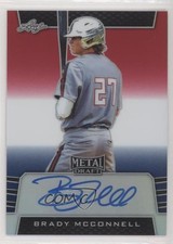 2019 Leaf Metal Draft Red White & Blue 10/10 Brady McConnell #BA-BM2 Auto 0a3