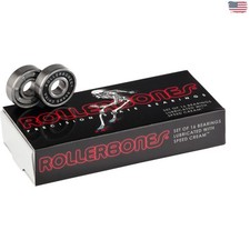 16 Pack of 8mm High-Speed Roller Bearings for Enhanced Skate Performance