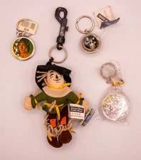 Wizard Of Oz Keychains Lot Of 4