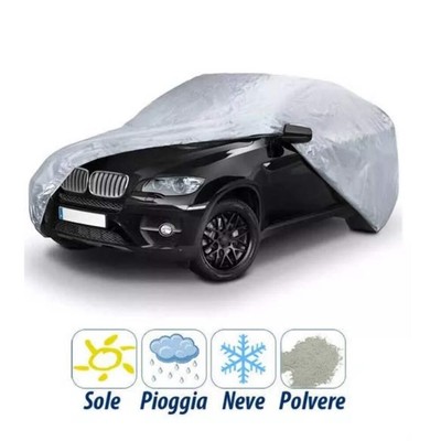 Navaris Telo Copriauto Universale Anti-Grandine - Cover Auto 533x178x120cm Impermeabile Antigelo Antipioggia - Copertura Macchina Esterno Interno - XL - Foto 6