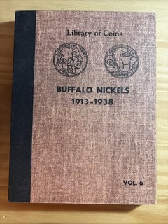 Vintage Buffalo Nickel Album 1913 1938 Partial Set 63 Coins