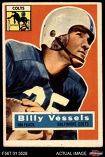 1956 Topps #120 Billy Vessels Colts RC Oklahoma 4 - VG/EX