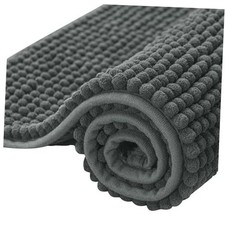 Bathroom Rugs, 20" x 32" Chenille Bath Rug Soft Short Plush Bath Mat Soft