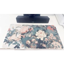 Peony  Floral Large Gaming Mouse Pad 23.6"x11.5" Non-Slip Desk Keyboard Mat