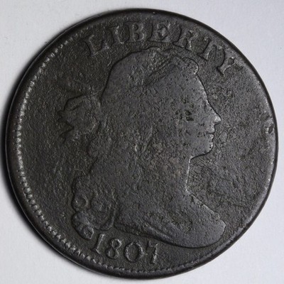 1807 COMET Draped Bust Large Cent VG E115 TQBQ