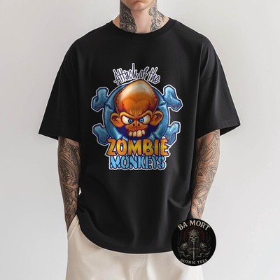 Zombie Monkeys Attack Horror T-Shirt