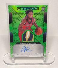 Antonio Reeves Rookie Patch Auto RC 2024-25 Panini Obsidian Green 11/25 #RJI-REE