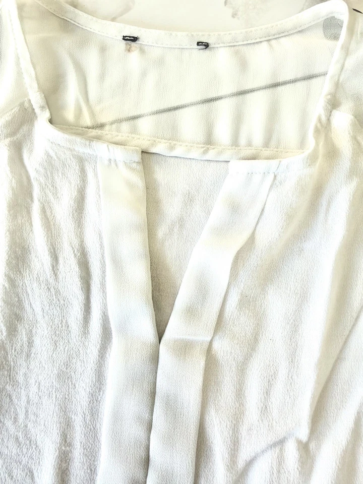 Haut blanc d’été Etam taille XS en bon etat - Photo 3/4
