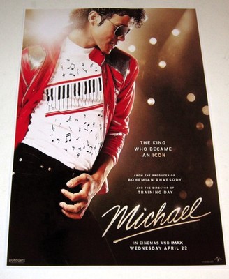 Michael Jackson 2026 Biopic Poster 19''x13'' Jaafar Jackson  - Theater USA Promo