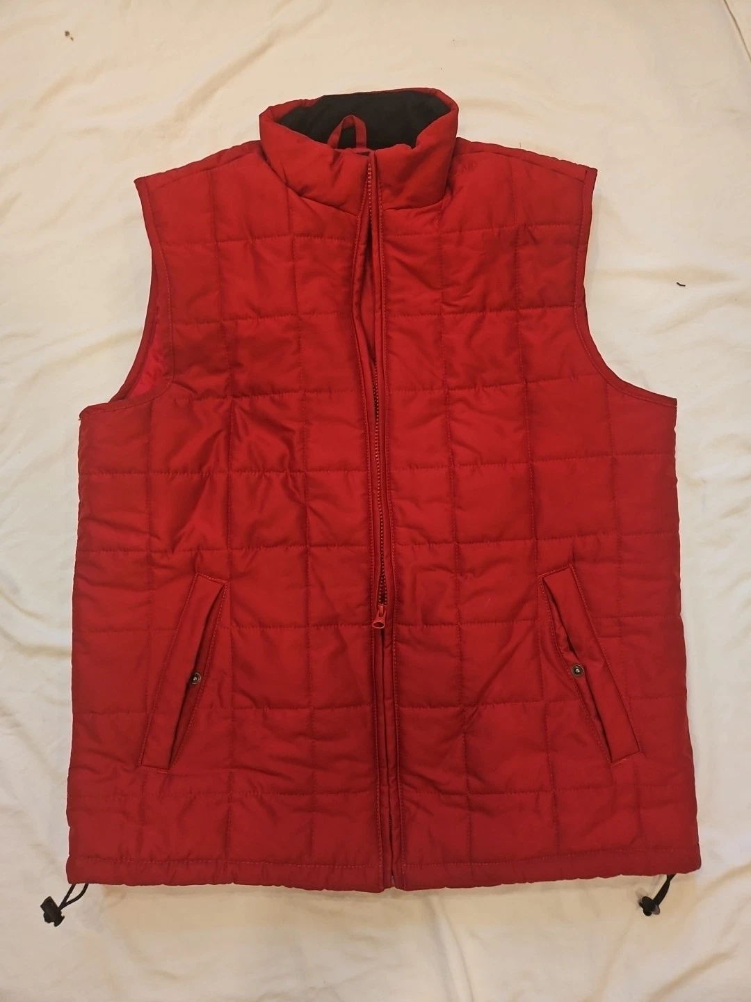 Chaps Puffer Vest Water Resistant Outdoor Medium RED