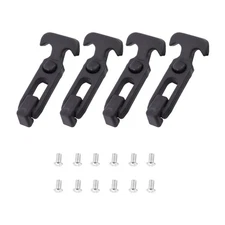 4 Pcs Rubber T-shaped Latch Flexible Hasp T-handle Toolbox Buckle