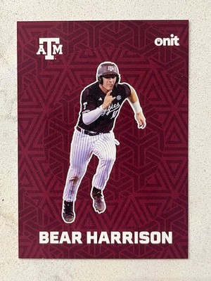 2026 Onit Texas A&M Aggies Baseball *PICK YOUR PLAYER* Base / Insert Card