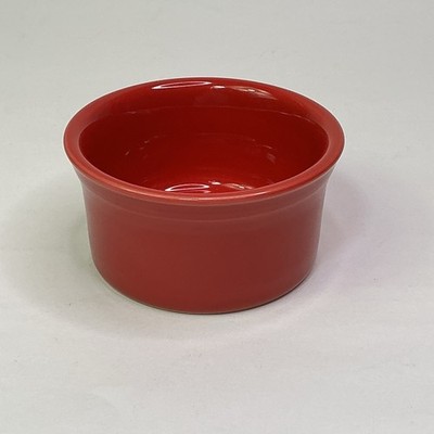 NEW Fiestaware 4  Ramkin Dish/ Dip Bowl Scarlet Red 8 oz USA