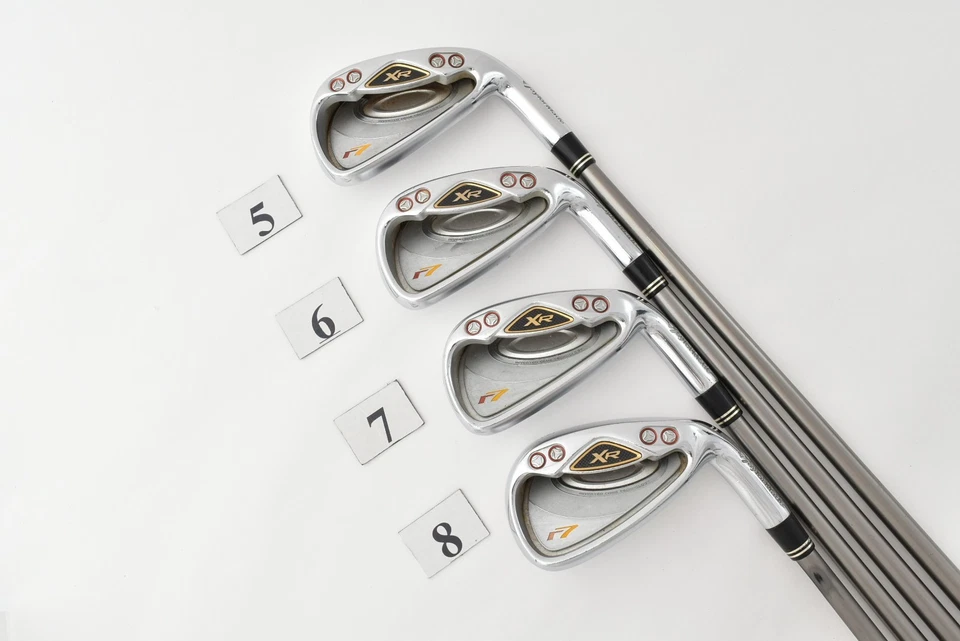8Pcs TaylorMade r7 XR Iron Set 5-6-7-8-9-PW-AW-SW REAX 50 S Stiff RH Golf Clubs - Image 4 of 4