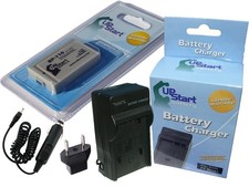 Battery Charger Car Plug EU Adapter for Canon BP-110, LEGRIA HF R27