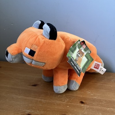 Minecraft orangefarbener Fuchs 8 Zoll Plüschtier Kuscheltier Mojang Mattel Alter 3+ Neu mit Etikett 