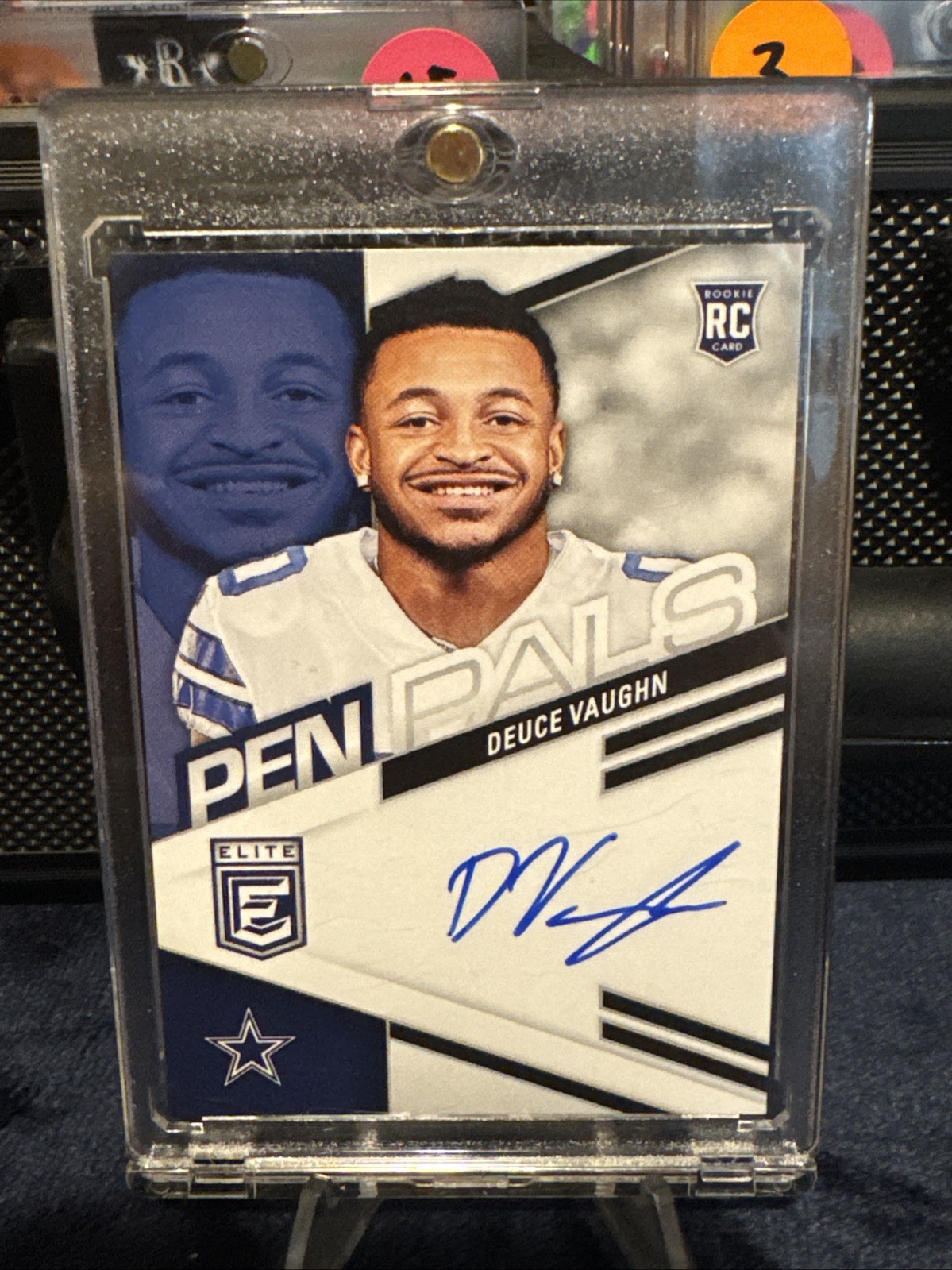 2023 Panini Donruss Elite - Pen Pals Deuce Vaughn #PPDV (AU, RC)