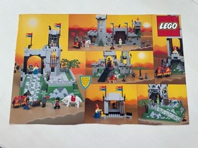 Lego Castle: King's Mountain Fortress 6081 - BOX TOP AND BOTTOM ONLY!
