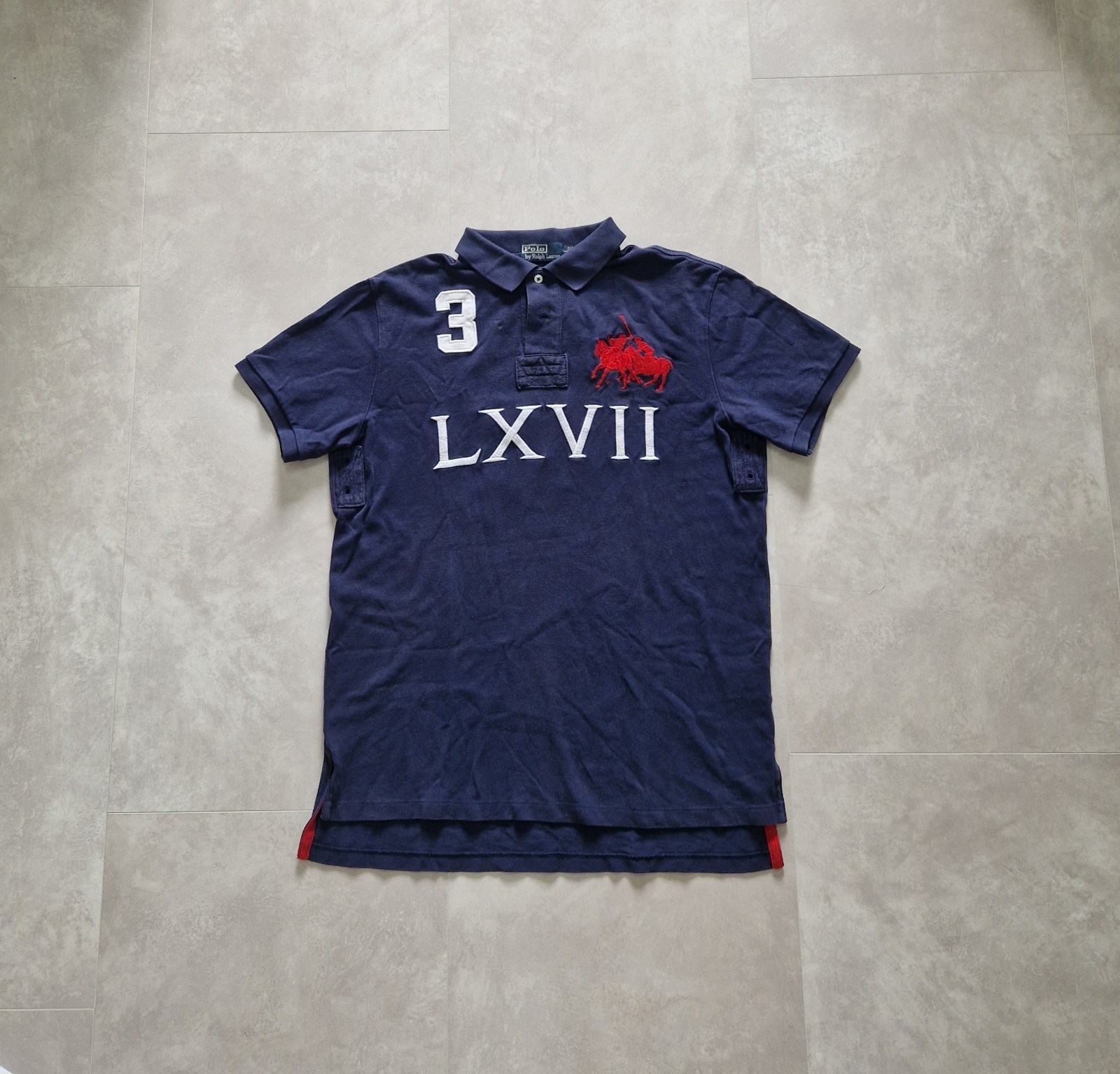 Polo Ralph Lauren LXVII 3 Big Pony Vintage Retrò Navy L