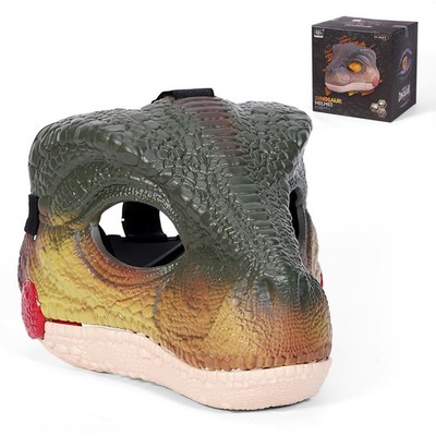 Starnearby Dinosaurier Maske - Elektrische Velociraptor Gesichtsmaske mit beweglichem Kiefer und S