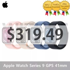  CLEARANCE Apple Watch Series 9 GPS 41mm Startlight Aluminum Case Sport Loop