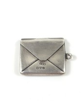 Antique Sterling Silver Stamp Case Holder Charm Pendant Hallmarked Early 1900s