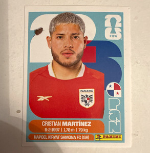 Panini FIFA World Cup 2026 Cristian Martínez PAN 10 Panama Portrait Sticker