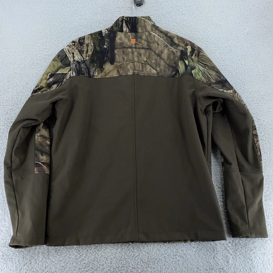 Chaqueta Camuflada Field & Stream Roble Mossy Para Hombres Grande Caparazón Suave Ligera Foto 4 de 4