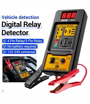 New Automotive Electronic Relay Car Relay Tester -4/5Pin 12V Car Diagnostic Tool