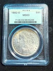 1882 O MORGAN DOLLAR PCGS MS63 286