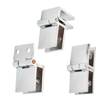 Solid Copper 90 Degree Hinge for Shower Enclosure 8 10 12 mm Glass Panels
