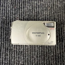 Olympus Digital Camera Camedia D-380 2.0MP Silver Tested No Memory Card