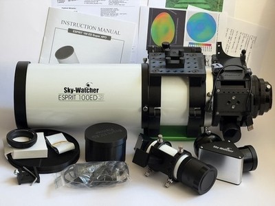 Sky-Watcher Esprit 100ED inkl Flattner Optik-Tests Strehl-Wert 0,95 in OVP