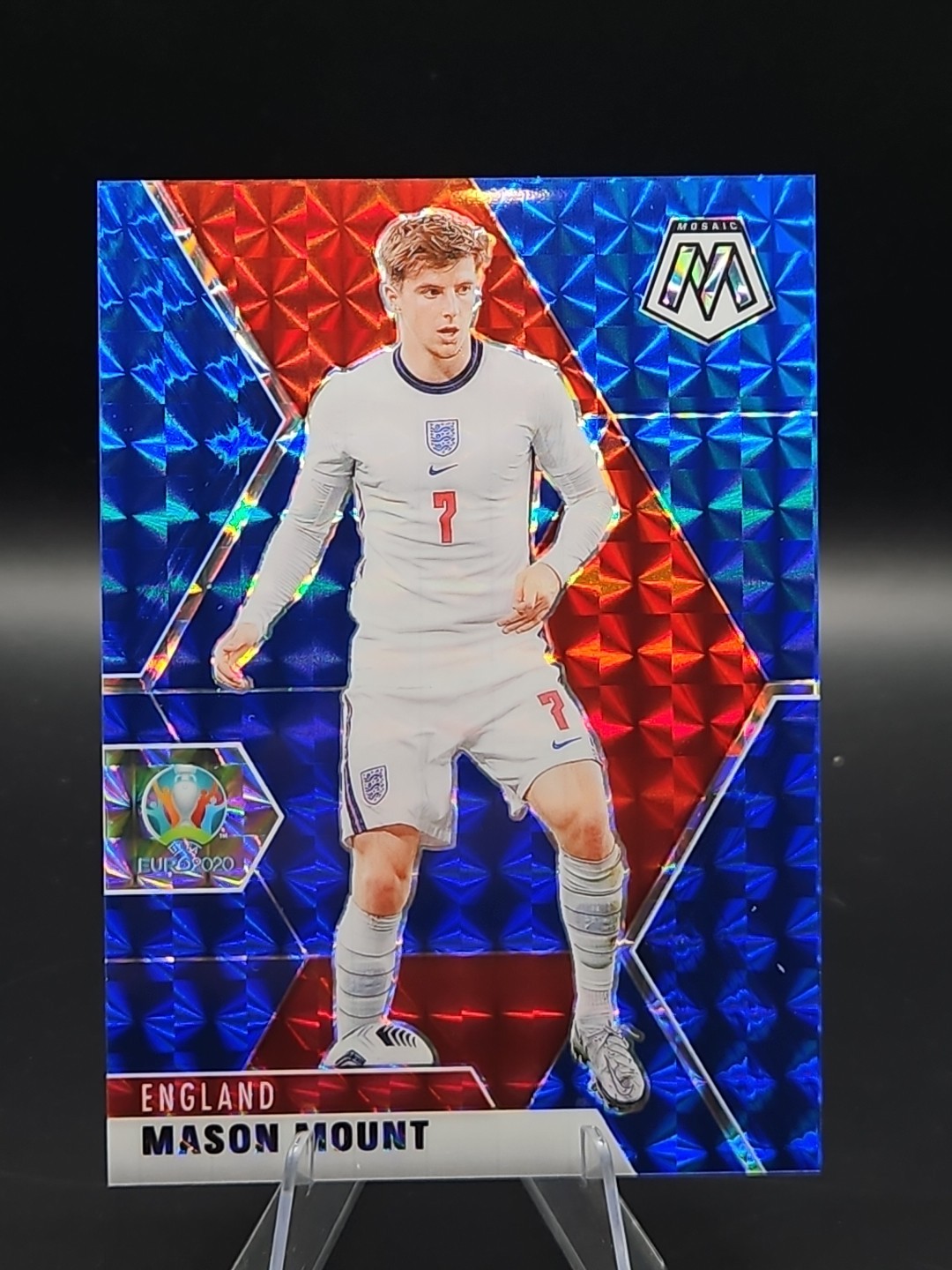 2021 Panini Mosaic UEFA Euro 2020 - Mason Mount #103 Blue Mosaic Prizm /99