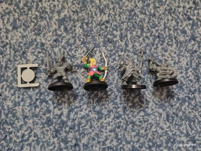 ADVANCED HEROQUEST GW CITADEL SET 4x HERO MINIS ELF ZWERGKRIEGER MAGIER SEHR GUTER ZUSTAND 90er