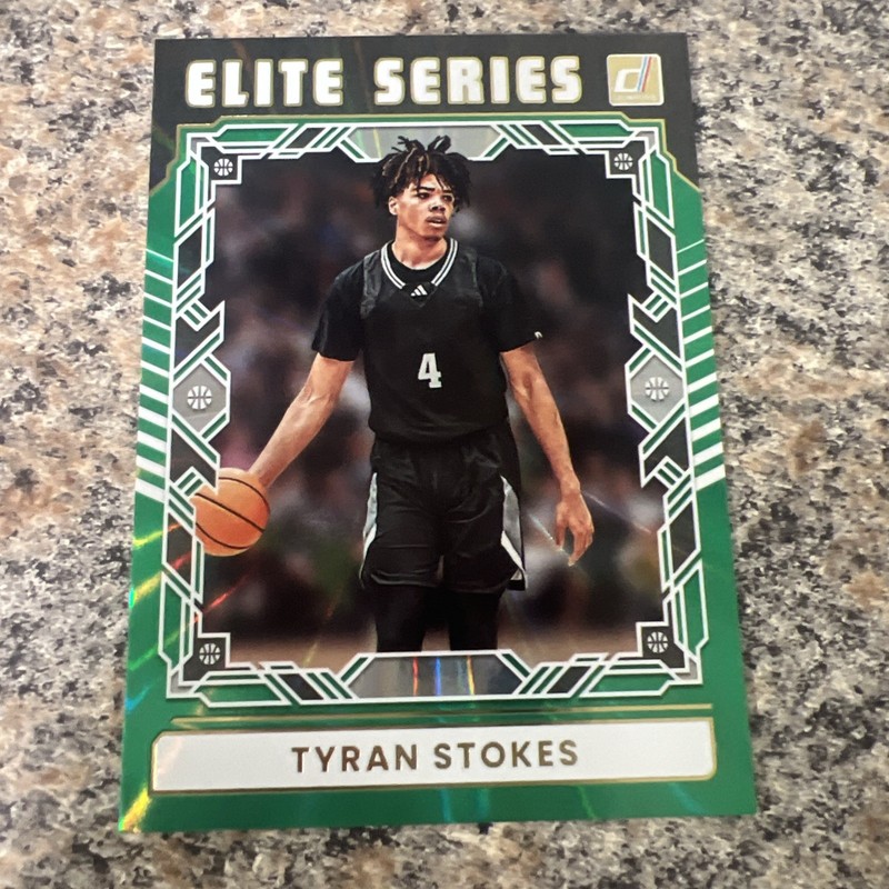 2025-26 Donruss Elite Series Tyran Stokes Notre Dame HS #7 Kansas Jayhawks