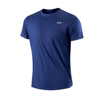 Herren T-Shirt schnelltrocknend Kurzarm Fitness Laufen feuchtigkeitsableitend Rundhals Tra