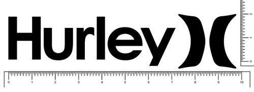 Hurley Team Die Cut Surf Sticker Decal 10" x 2.2" Surfboard, Skateboard, Snow - 第 6/10 張圖片