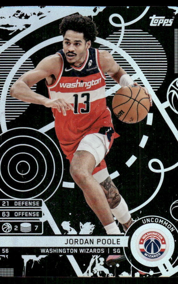 2025-26 Topps Match Attax #56 Jordan Poole Black (Uncommon)