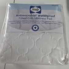 Sealy Antimicrobial Fitted Toddler Crib Mattress Pad, 52 x 28, New in Package