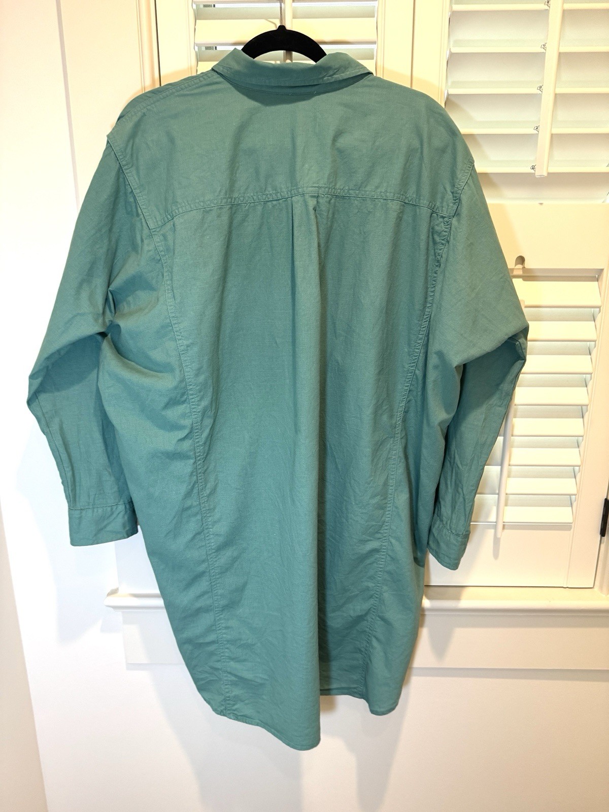 Universal Thread Linen Blend Green Button Down Sh… - image 10