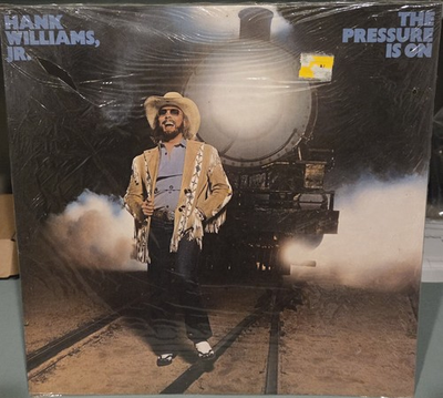 #ad VTG Hank Williams Jr. The Pressure is On 1981 Elektra Vinyl Sealed Old Stock $75.75