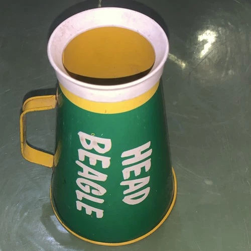 Chein Playthings Peanuts Charlie Brown Snoopy Tin Megaphone 1970 Vintage