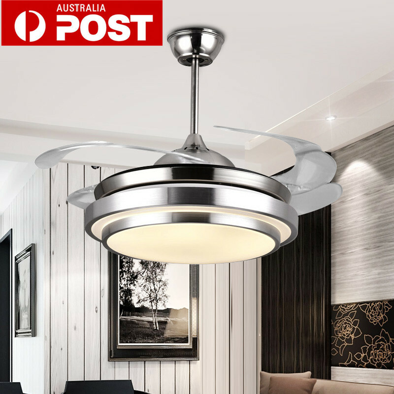 42 Modern Led Ceiling Lights Folding Blade Ceiling Fan Lamp