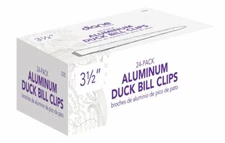 Diane 24 pk Aluminum Duck Bill Silver Hair Clips #D20