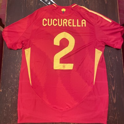 Spain Euro 2024 Home Large Adidas HEATRDY Soccer Football Jersey L