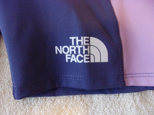 NWT The North Face bike shorts, Girl's M, L, elastic waist, $35, pink & blue - Picture 4 of 5