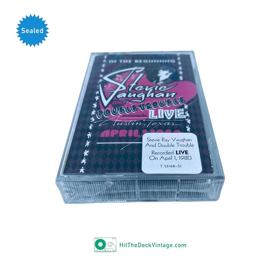 Stevie Ray Vaughan & Double Trouble In The Beginning Cassette Tape (1992) SEALED - Image 4 of 4