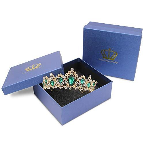 Baroque+Vintage+Rhinestone+Crystal+Crown++Tiaras+and+Crown+Green